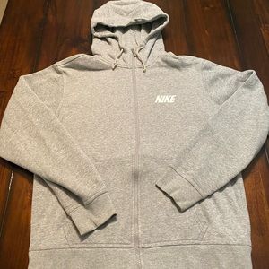 Nike Zip Up Hooded Sweatshirt